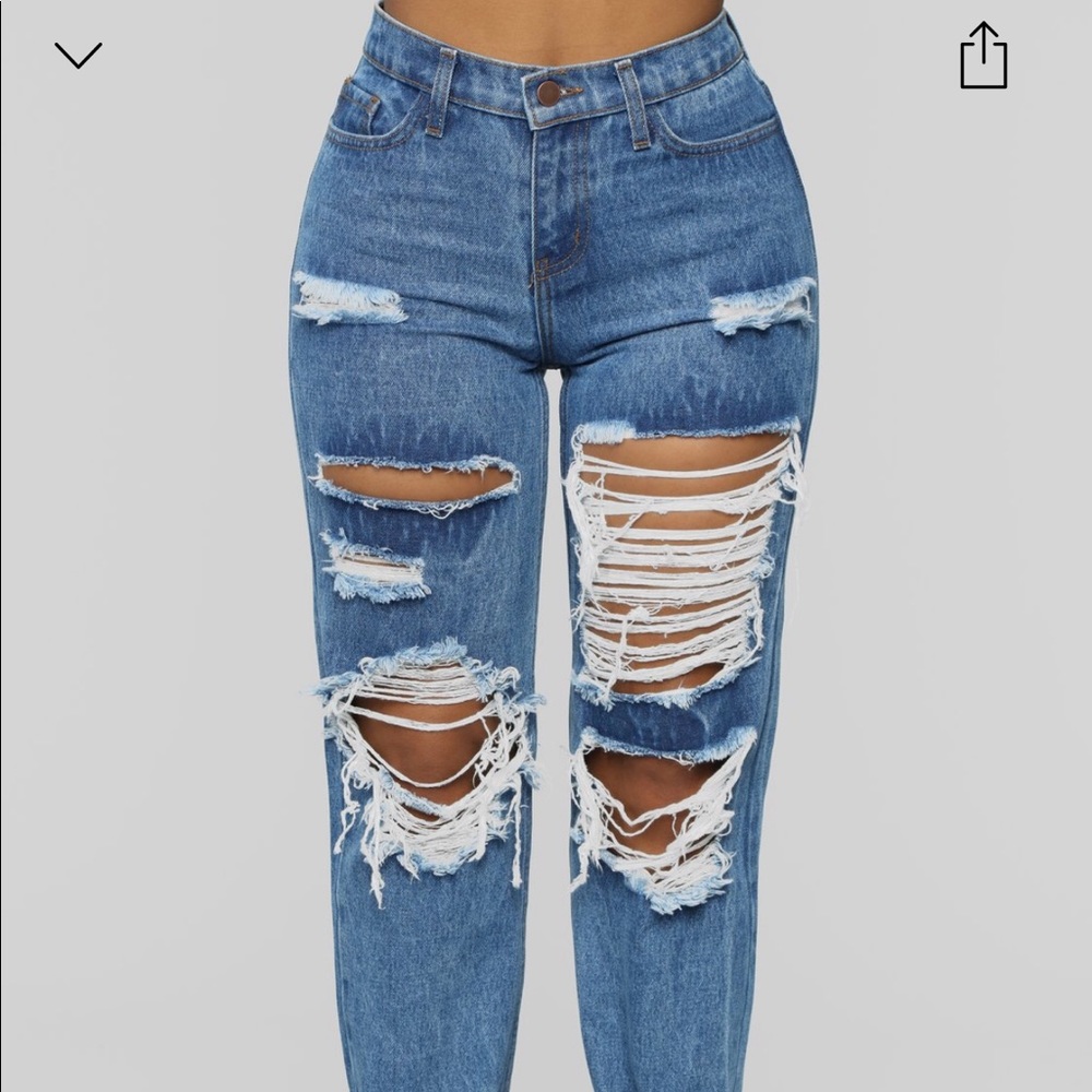 Fashion nova boyfriend jeans